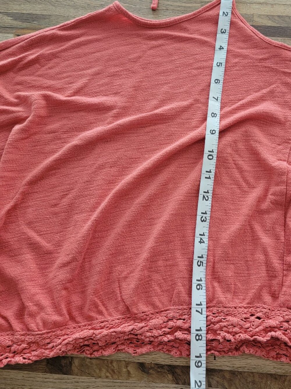 Lauren Conrad Baja Bazaar Sleeveless Baby Doll Crop Top Paprika Red - Picture 5 of 7